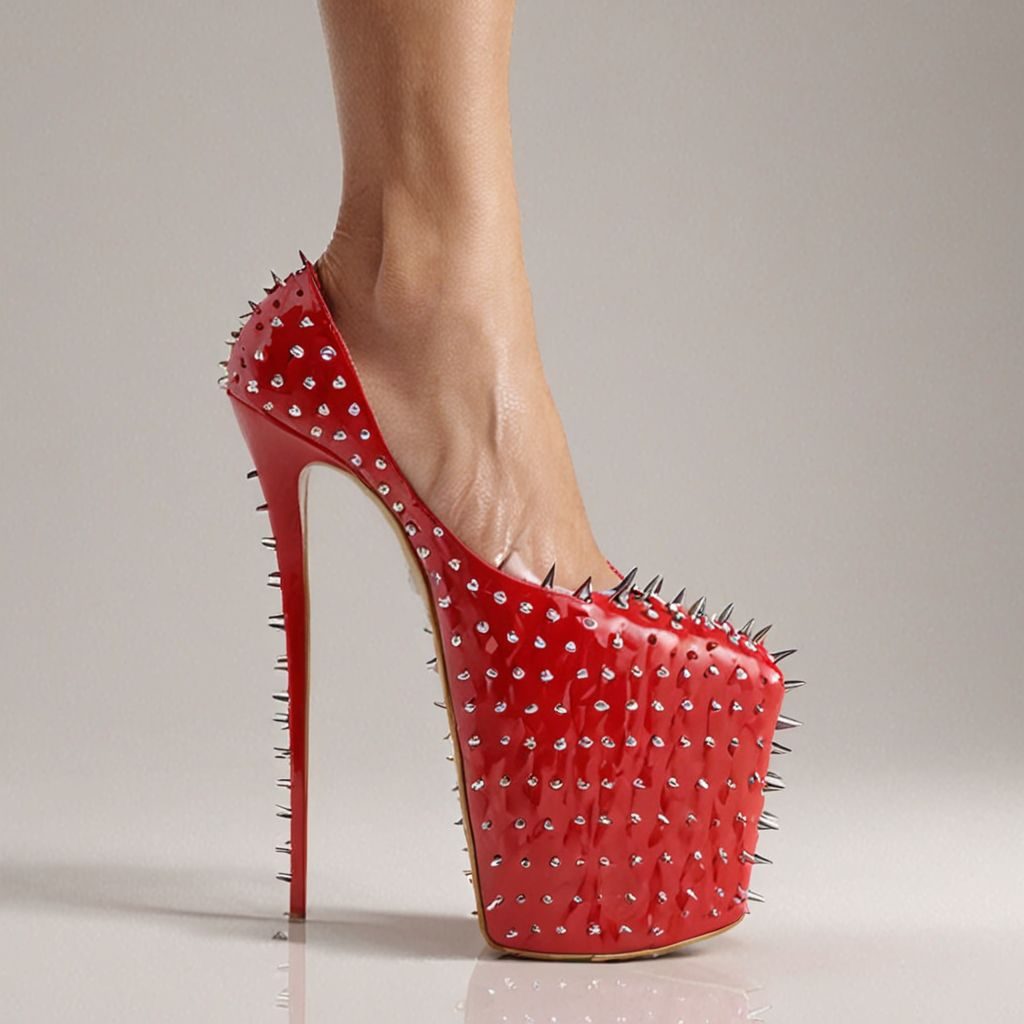 stripper very high heels, strawberry design, spikes, studio lighting, packshot, white background, 8k, photorealistic 
Steps: 10, Sampler: DPM++ SDE, CFG scale: 1.5, Seed: 3428815586, Size: 1024x1024, Model hash: c8df560d29, Model: juggernautXL_v9Rdphoto2Lightning, Lora hashes: "Alternative_Shoes_XL: 48db5c2cdb7a", Version: v1.8.0